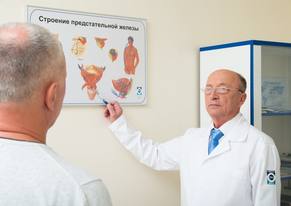 Врач уролог-андролог Гутовский Георгий Михайлович с пациентом